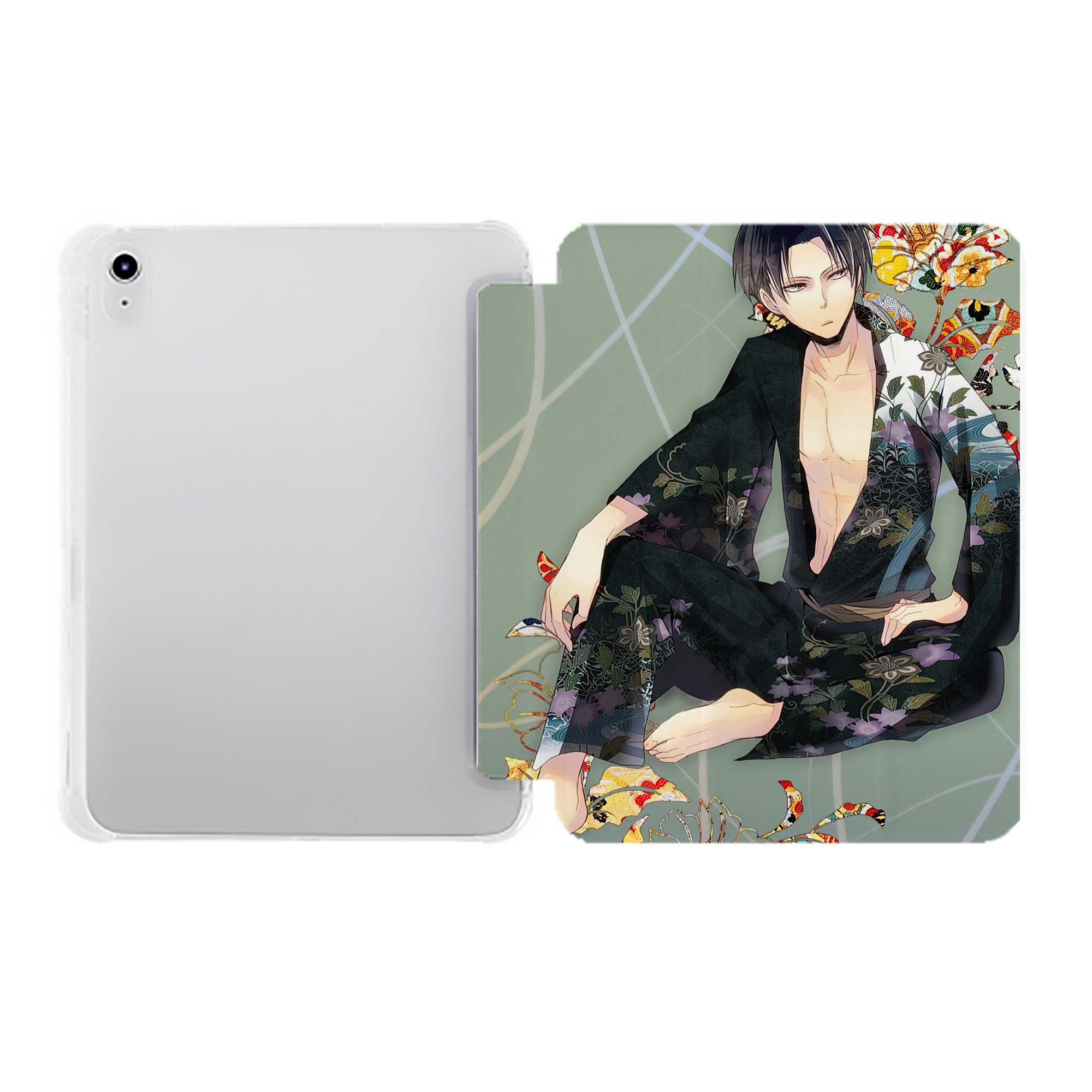 （画像用） 進撃の巨人 Attack on Titan IPad ケース ペン収納付き 三つ折りスタンド PUレザー×シリコン 対応機種9.5/10.5/10.9インチ